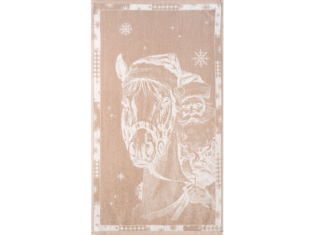 Полотенце махровое 6с103.512ж2 Мороз-наездник(лен3) 50х90см