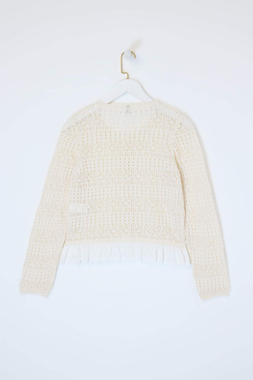 Tas Etek Ucu Dantel Garnili Ajurlu Triko H?rka TWOSS26HI00007 - Trendyolmilla фото 2