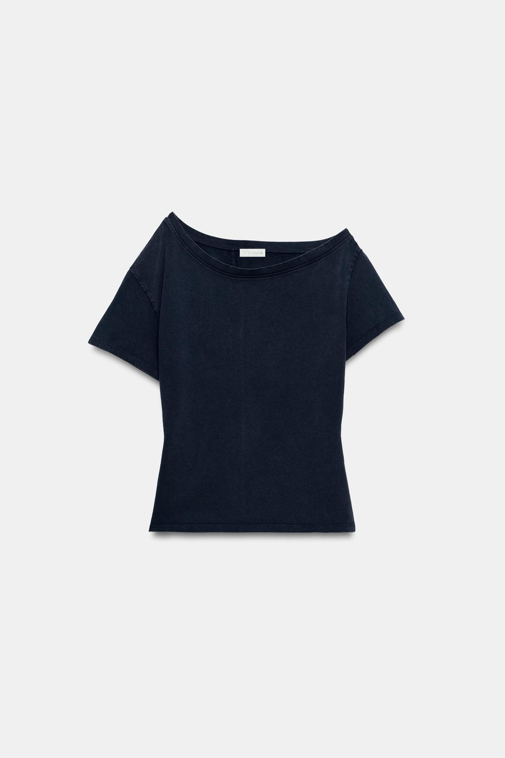 CAMISETA HEAVY COTTON MANGA CORTA / Marino - Zara фото 5