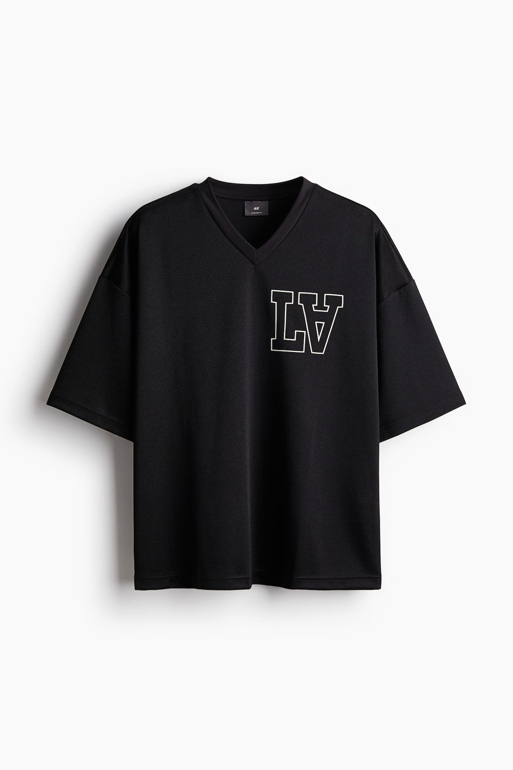 Camiseta de malla con estampado Oversized Fit - H&m фото 5