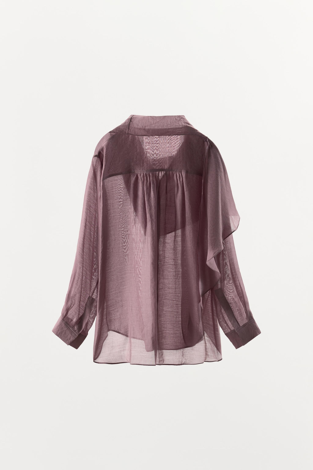 CAMISA PA?UELO ZW COLLECTION / Lila - Zara фото 8