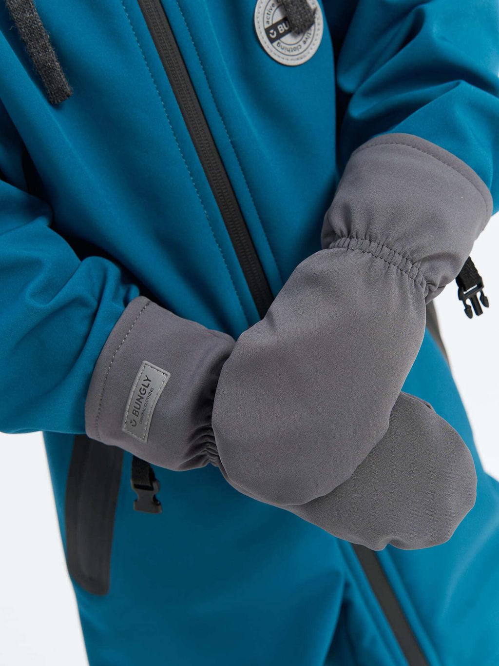 Варежки Softshell Графит - Bungly фото 7