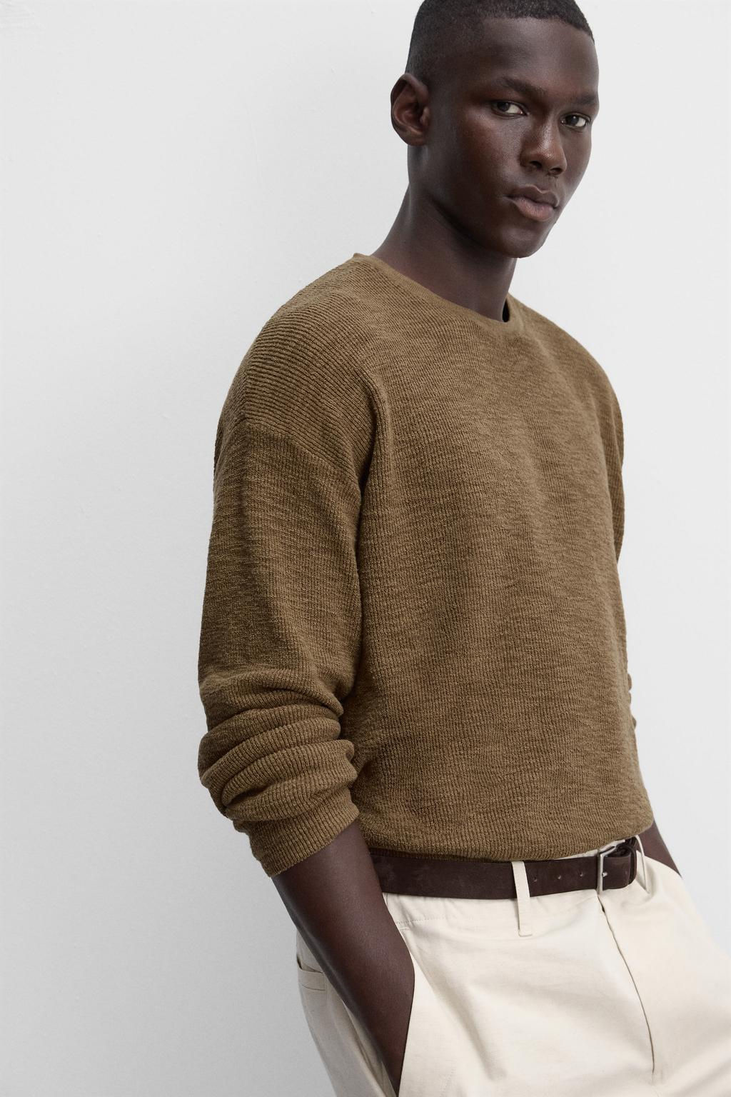 RUSTIC TEXTURED SWEATER - Zara фото 23