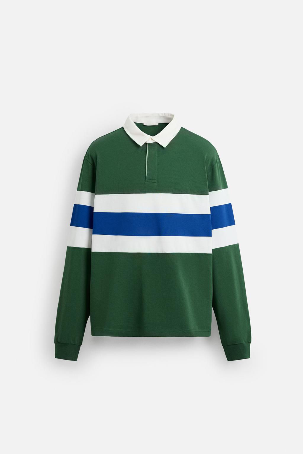 STRIPED JACQUARD POLO SHIRT - Zara фото 8