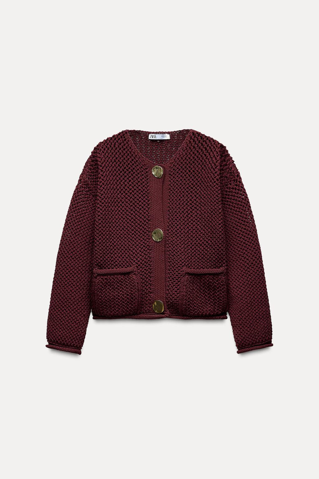 CHUNKY-KNIT CARDIGAN - Zara фото 4