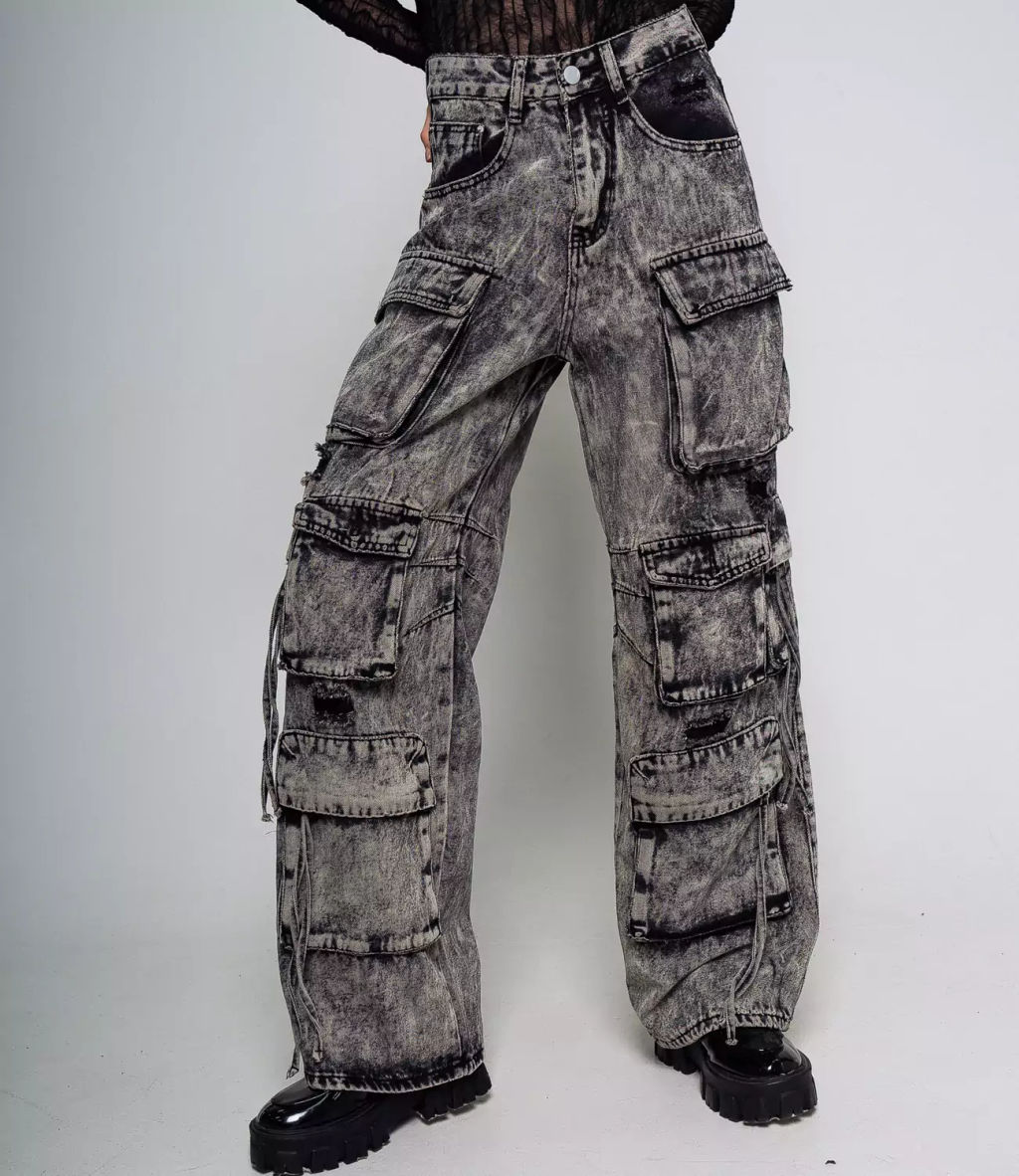 Джинсы #КТ3615, серый