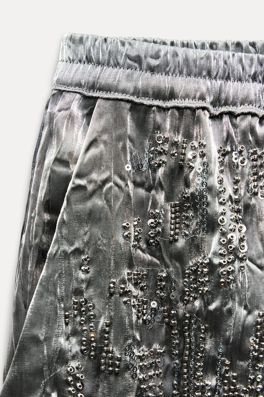 ZW COLLECTION SEQUIN TROUSERS - Zara фото 8