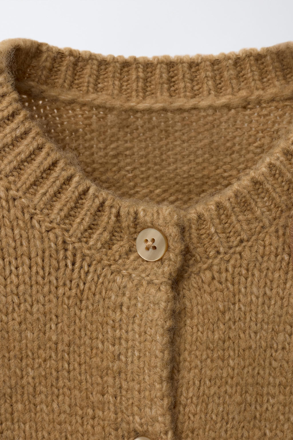 KNIT CARDIGAN WITH ORGANZA BOW - Zara фото 3