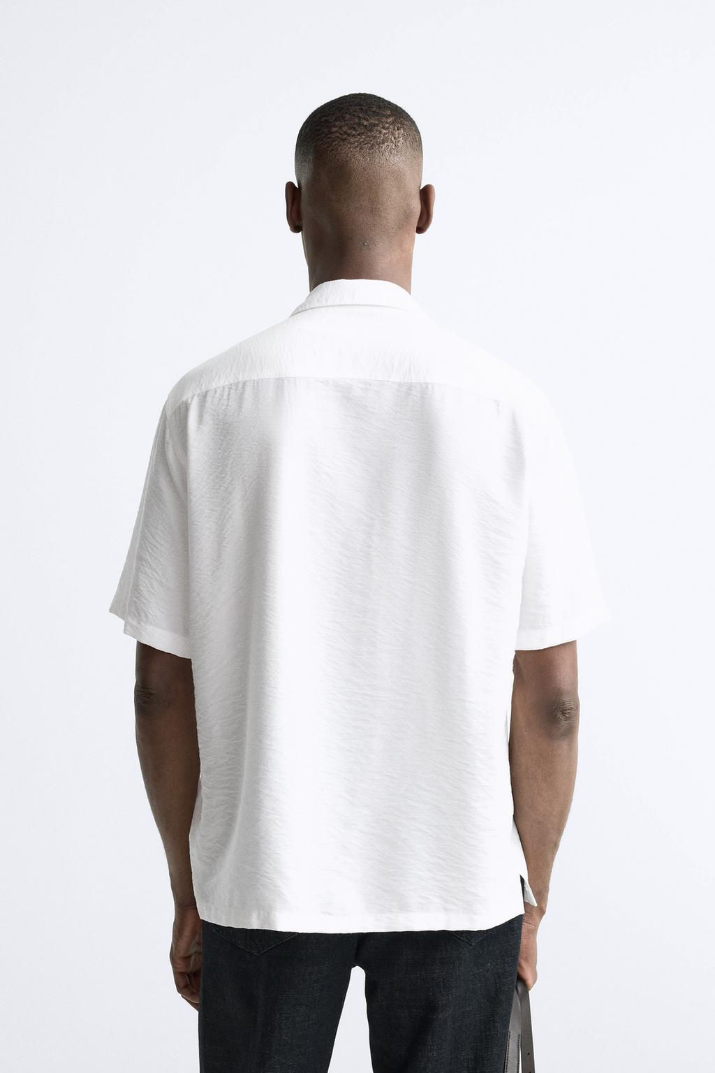 TEXTURED VISCOSE BLEND SHIRT - Zara фото 20