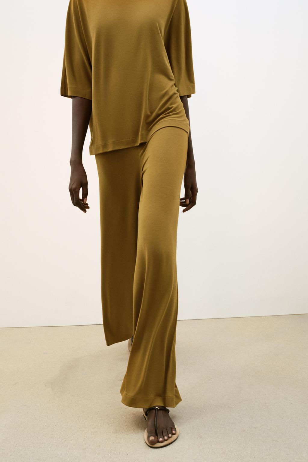 FLOWING PALAZZO TROUSERS - Zara фото 17