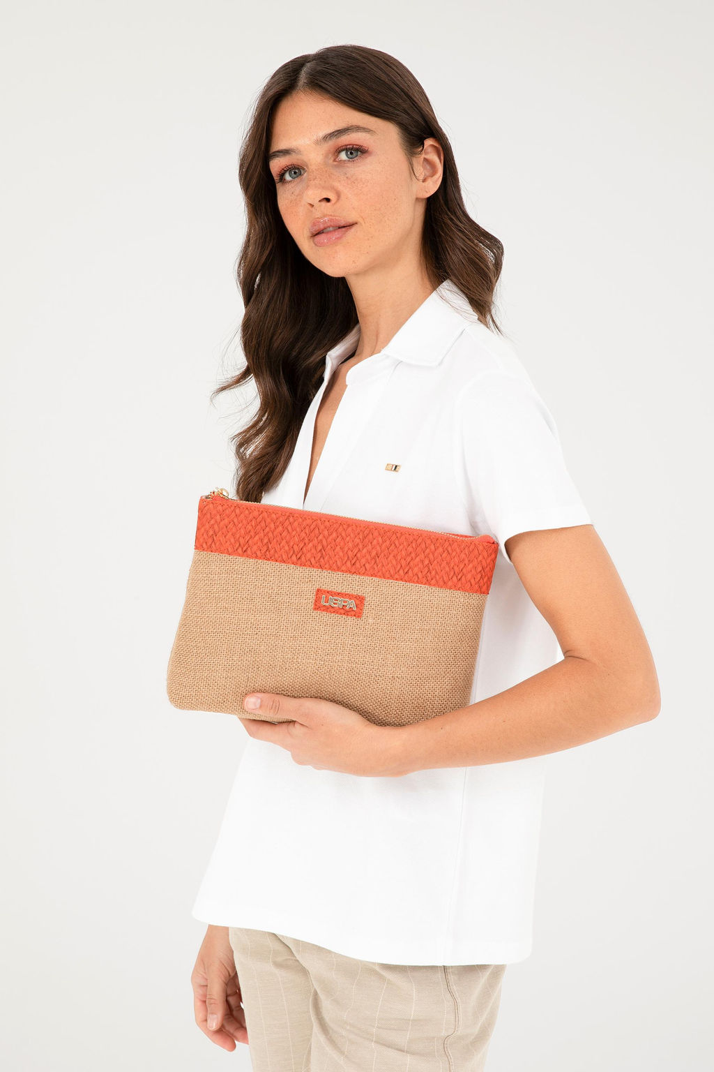 Женский оранжевый кошелек Неожиданная скидка в корзине - U.s. polo assn фото 2