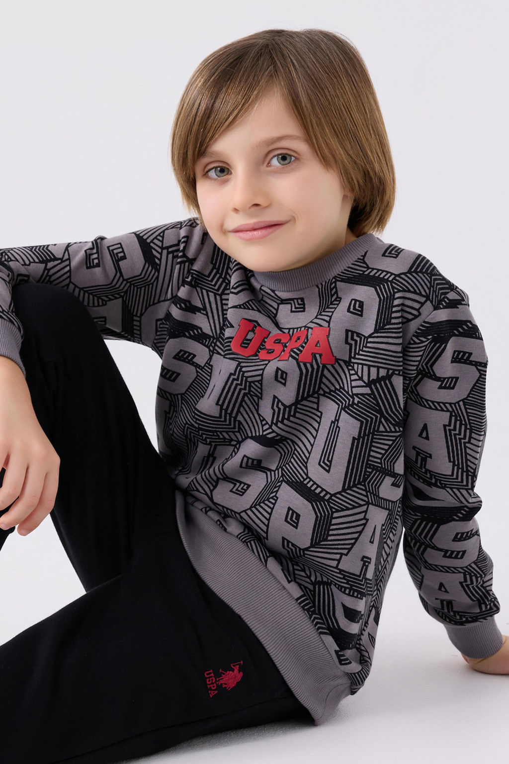 Темно-серый пижамный комплект для мальчика Неожиданная скидка в корзине - U.s. polo assn фото 2