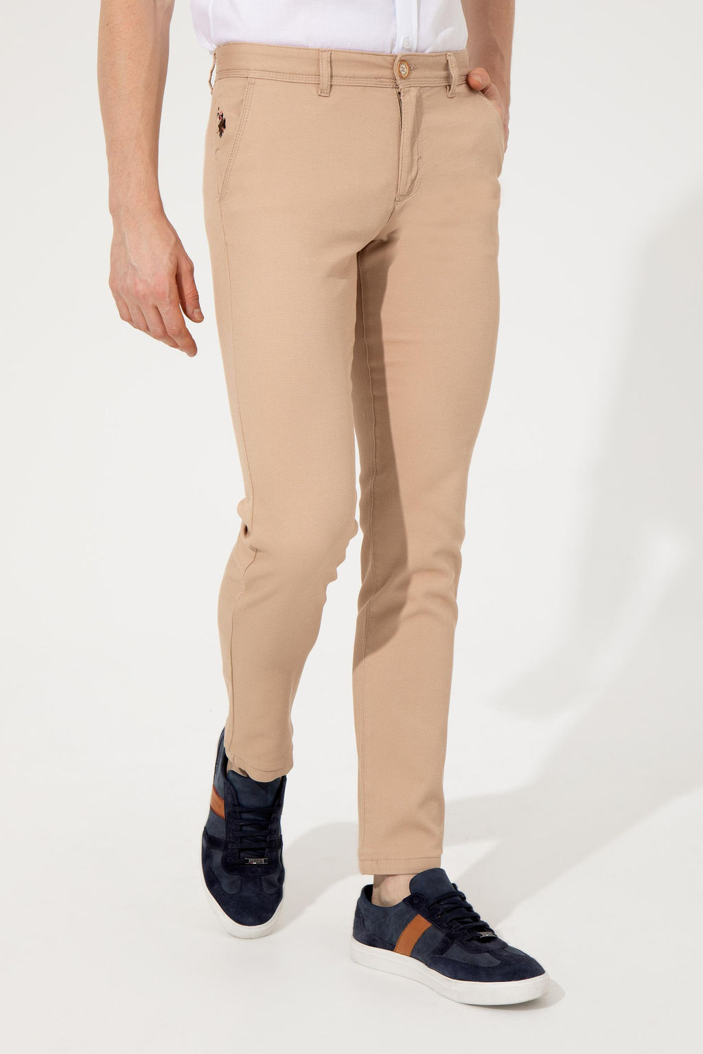 U. S. Polo Assn Мужские брюки песочного цвета из парусины - U.s. polo assn фото 16