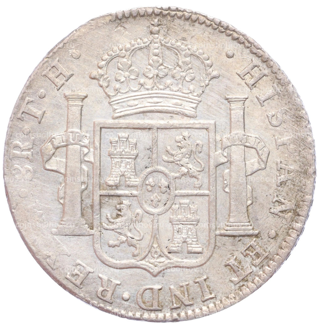 Монета 8 реалов 1806 года Испанская Мексика