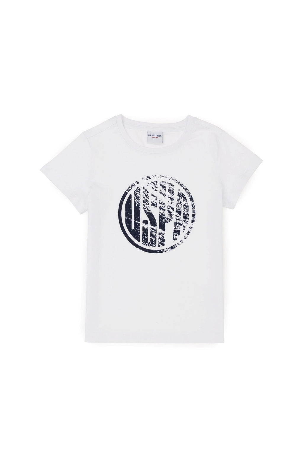 U. S. Polo Assn / Белая базовая футболка с круглым вырезом для мальчиков - U.s. polo assn фото 2