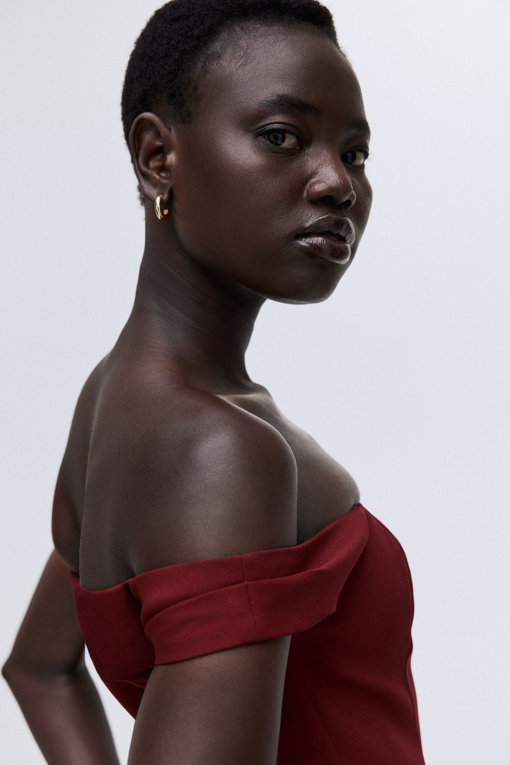 Vestido off-the-shoulder - H&m фото 5