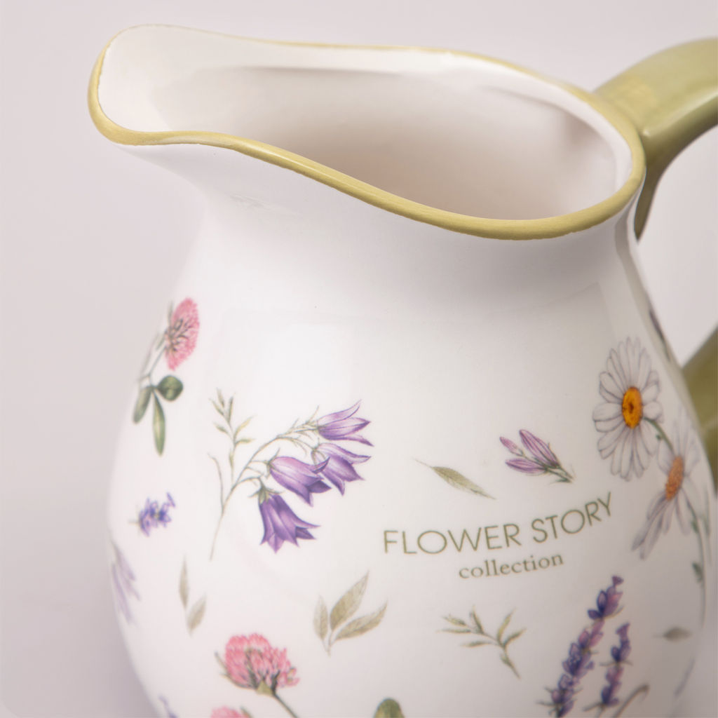 КУВШИН AGNESS FLOWER STORY 18*13*16,5 СМ 1150 МЛ  фото 5