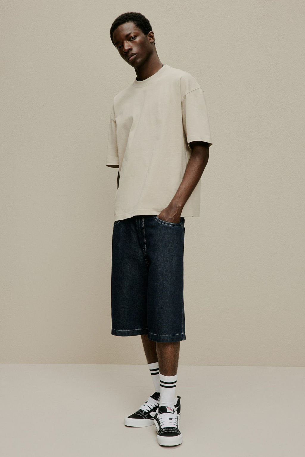 Camiseta de algodon Oversized Fit - H&m фото 3