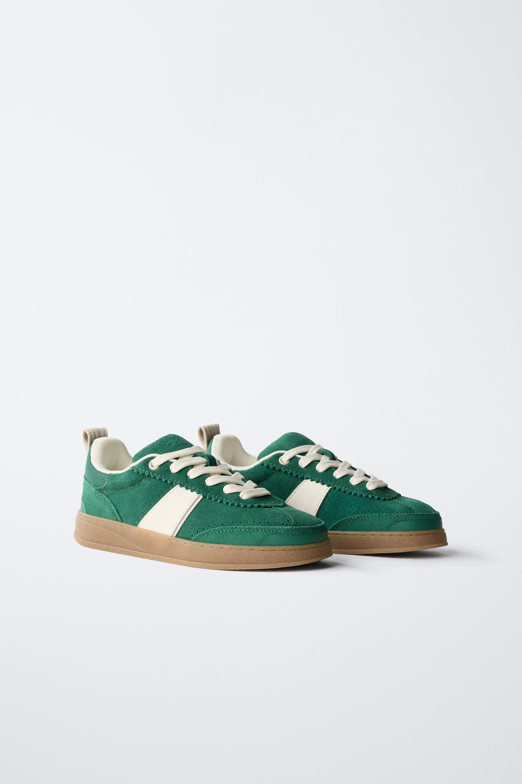 LEATHER DETAIL PLIMSOLLS - Zara фото 2