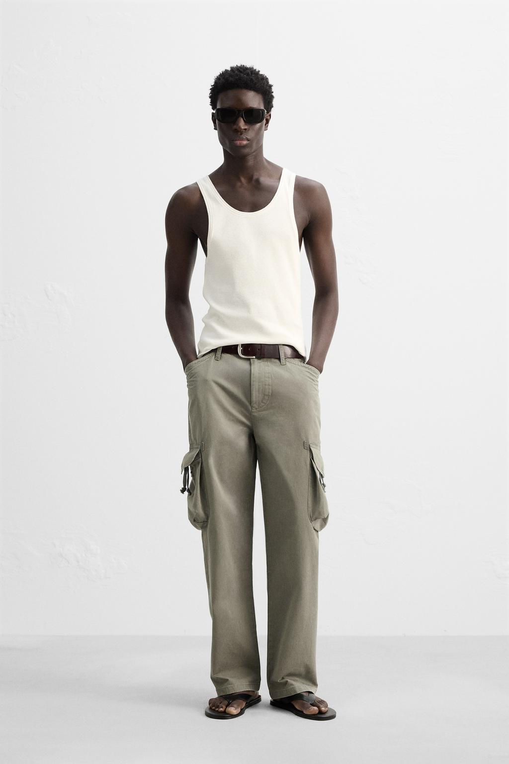 COTTON - HEMP RIBBED TANK TOP - Zara фото 9