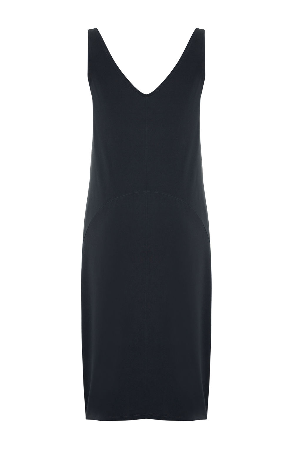 TRENDYOLMILLA Antrasit Ask?l? Havuz Yaka Modal Icerikli Shift/Duz Midi Orme Elbise TWOSS24EL00410