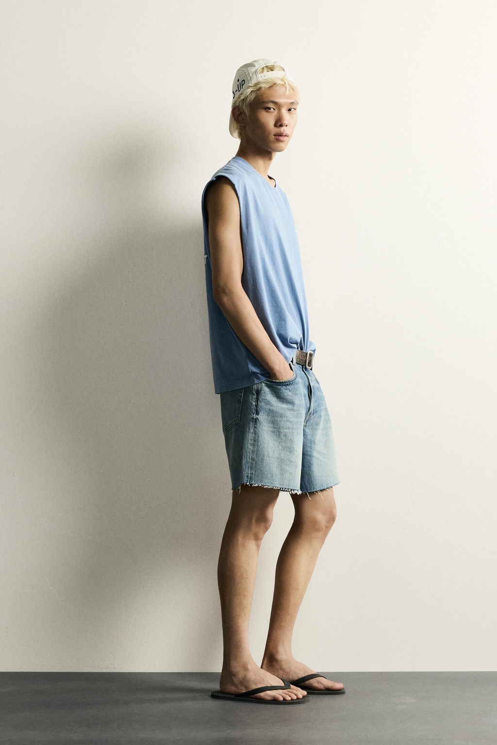 CAMISETA TANK RELAXED FIT TEXTOS ESTAMPADO CALIFORNIA / Azul claro - Zara фото 4