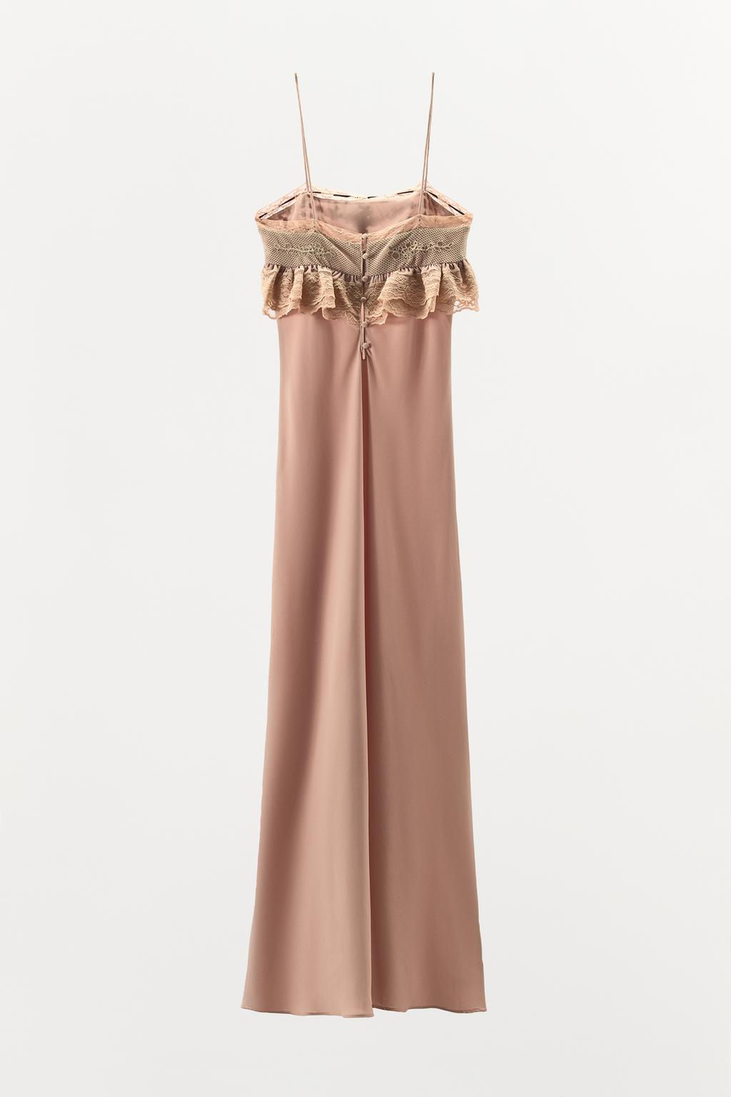EMBROIDERED DRESS WITH CONTRAST BOW - Zara фото 5