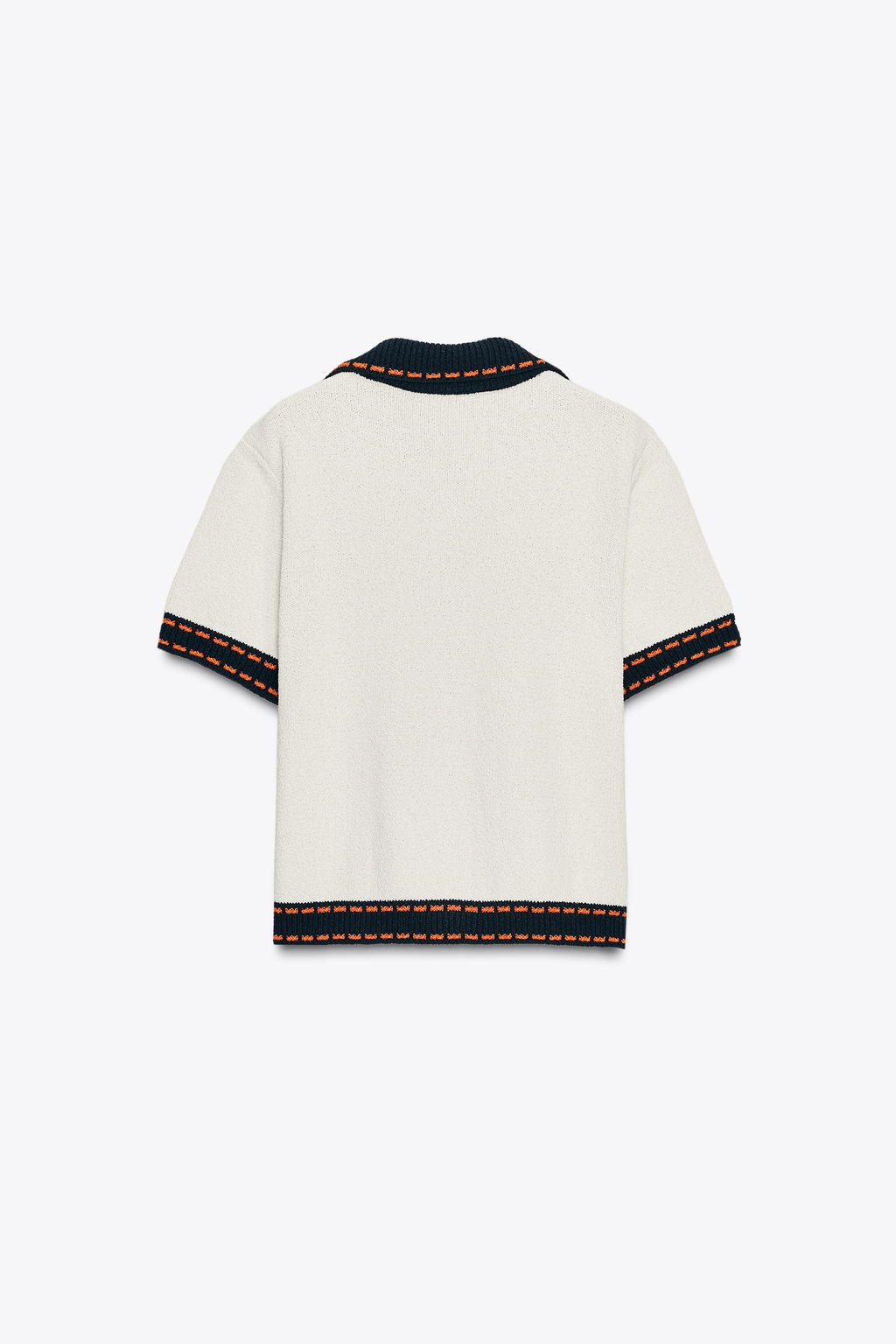 STITCHED KNIT CARDIGAN WITH SHORT SLEEVES - Zara фото 22