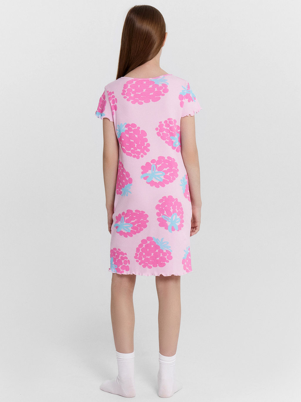 Сорочка ночная для девочек розовая с принтом - Mark formelle фото 3