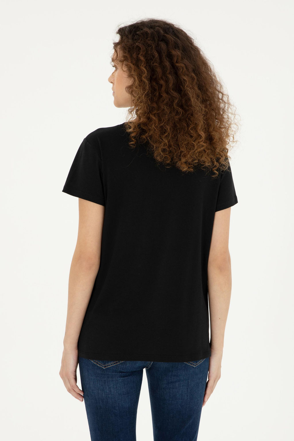 U. S. Polo Assn / Женская черная футболка - U.s. polo assn фото 12