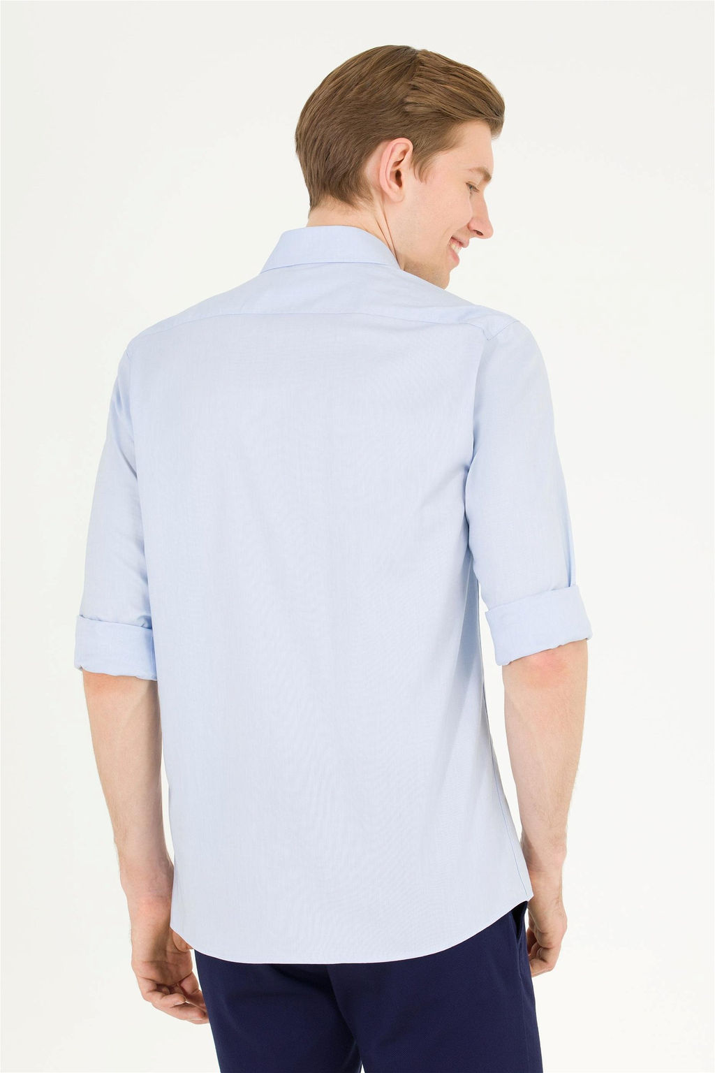 U. S. Polo Assn Мужская голубая базовая рубашка с длинным рукавом - U.s. polo assn фото 12