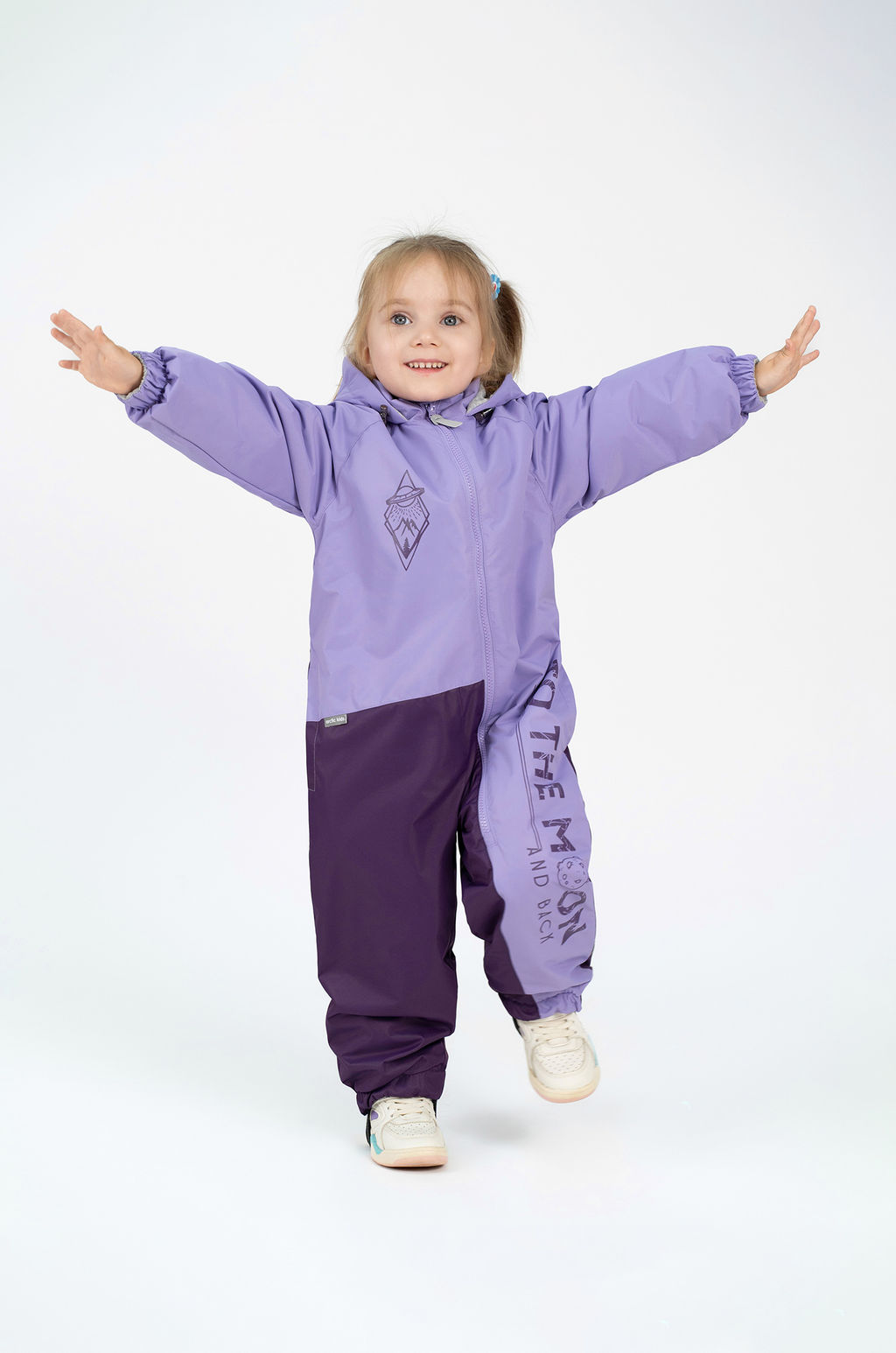 Комбинезон демисезонный сирень