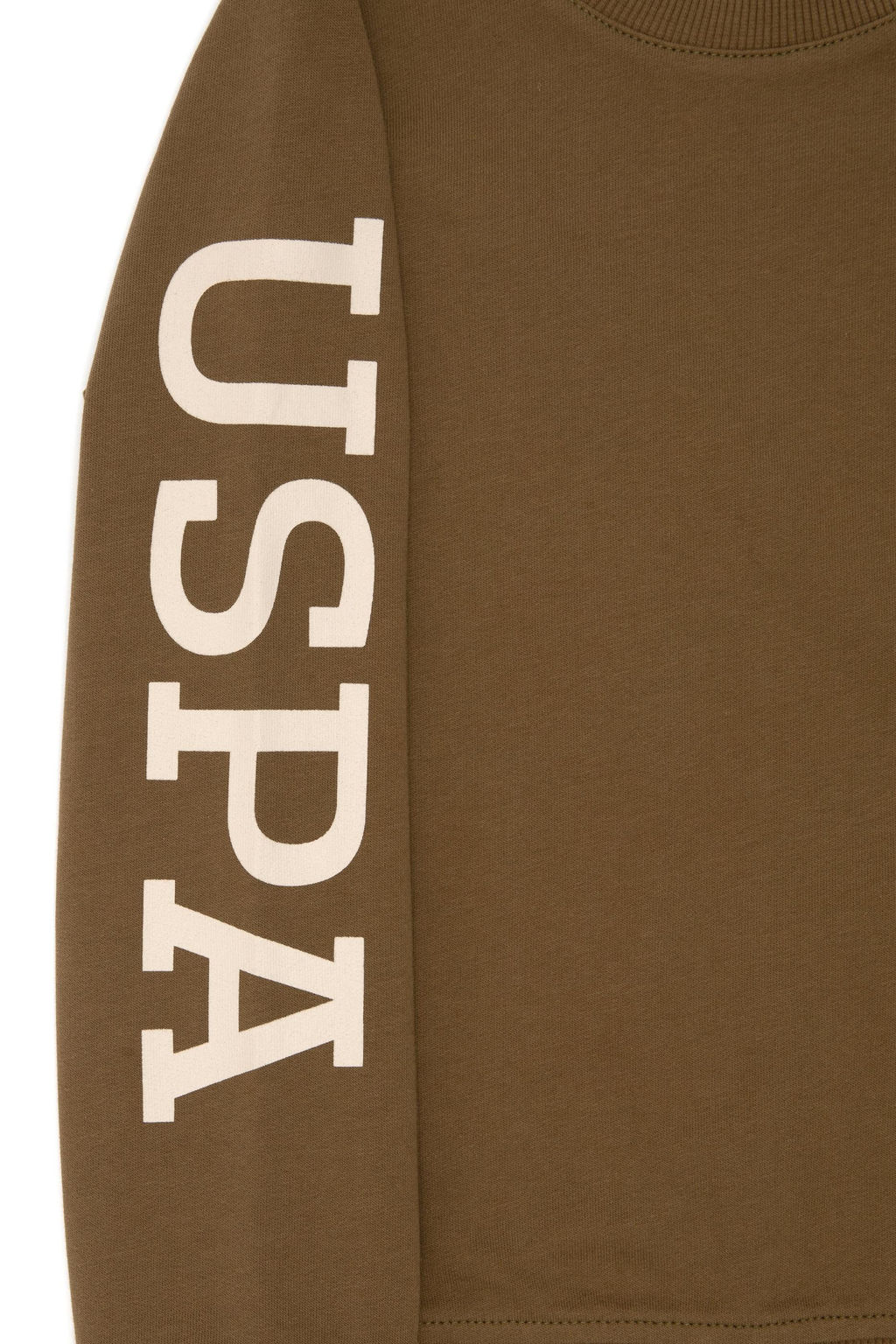 Базовый свитшот цвета хаки для мальчика Неожиданная скидка в корзине - U.s. polo assn фото 4