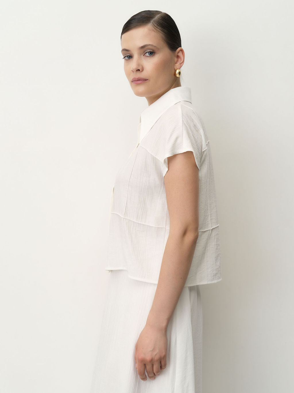 Блуза из вискозы 5011946 белая