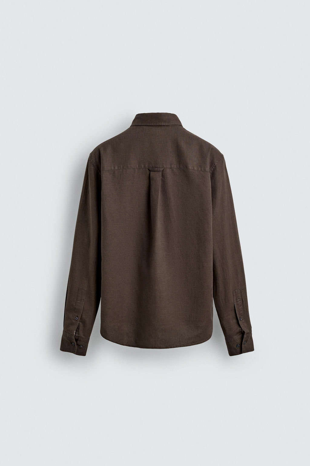 CAMISA REGULAR FIT C??AMO - ALGOD?N / Marr?n - Zara фото 8