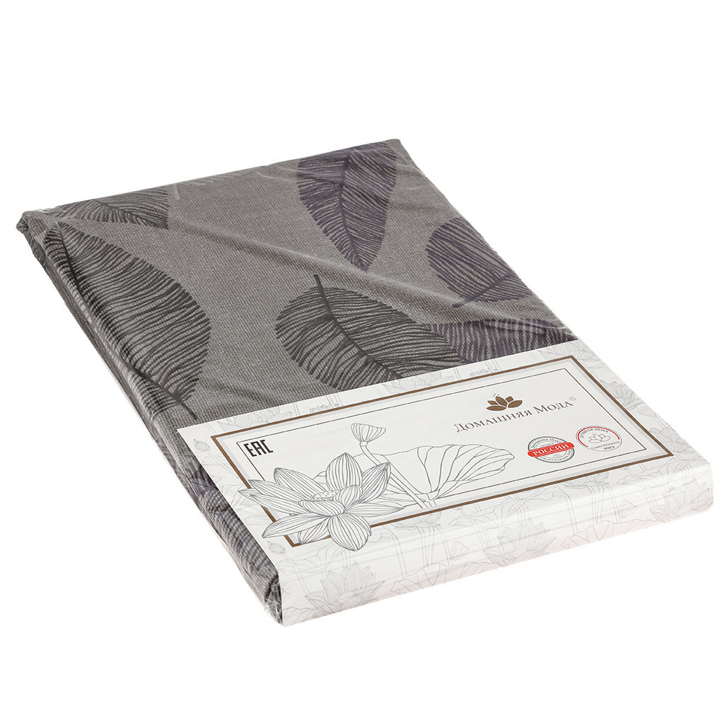 Скатерть 120х145см Фабиан, длина стола до 105см, на 4 персоны, рогожка, хлопок 171г/м2, упаковка классическая 28х41см, Домашняя мода (Россия)  фото 4