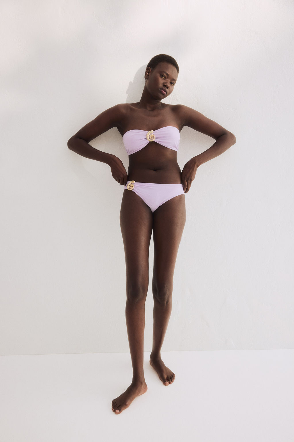 Padded bandeau bikini top - H&m фото 6