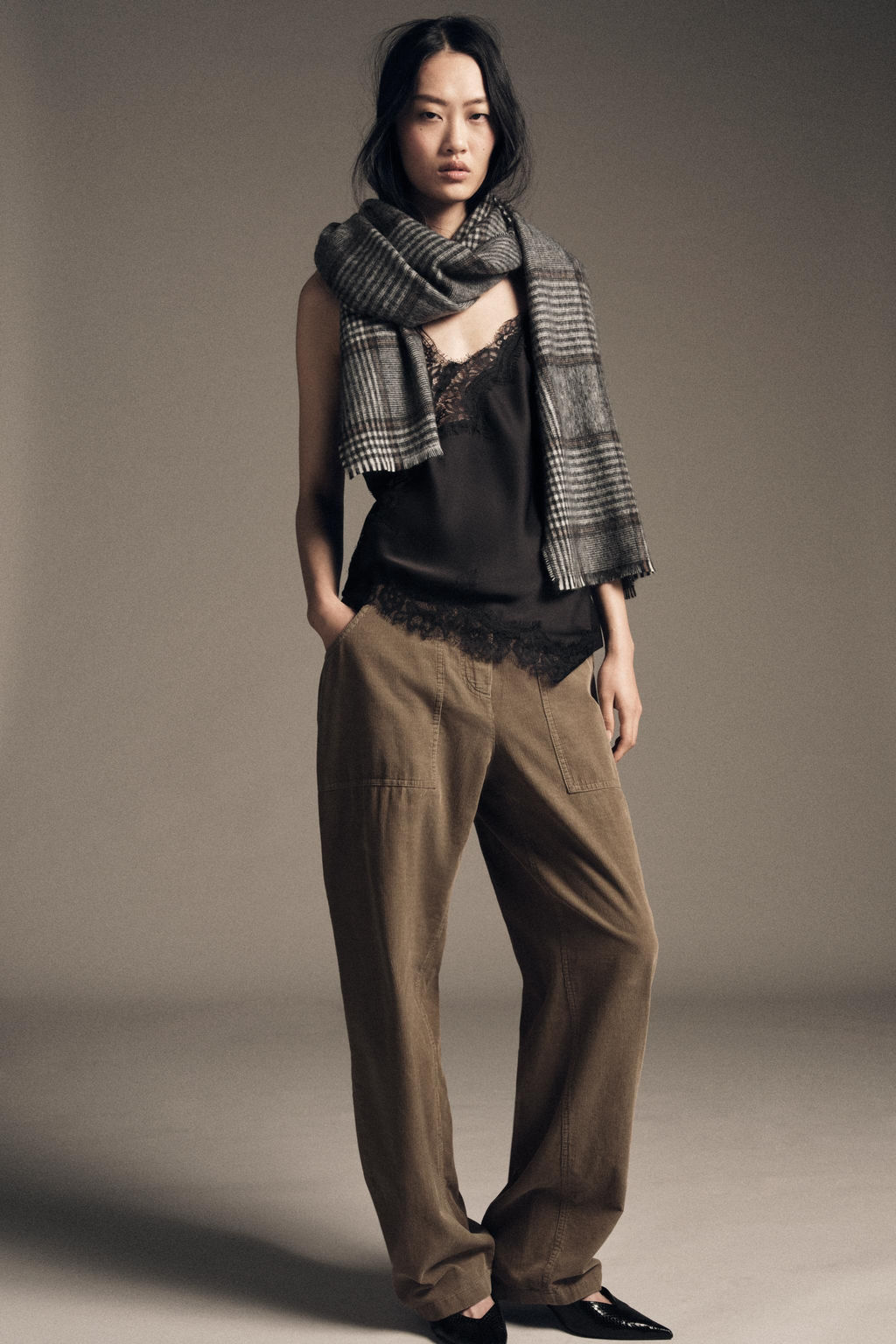 CHECK SCARF - Zara фото 5