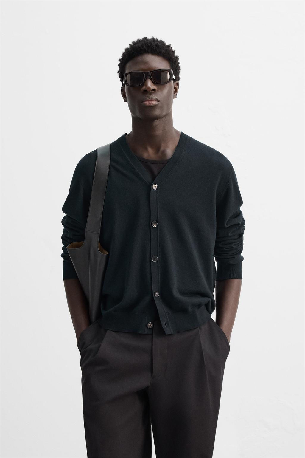 COTTON - WOOL CARDIGAN - Zara фото 2