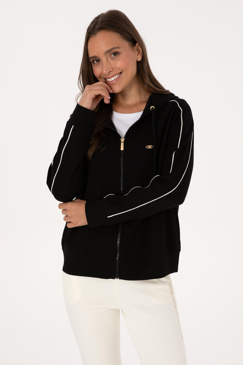 Kad_n Siyah Sweatshirt