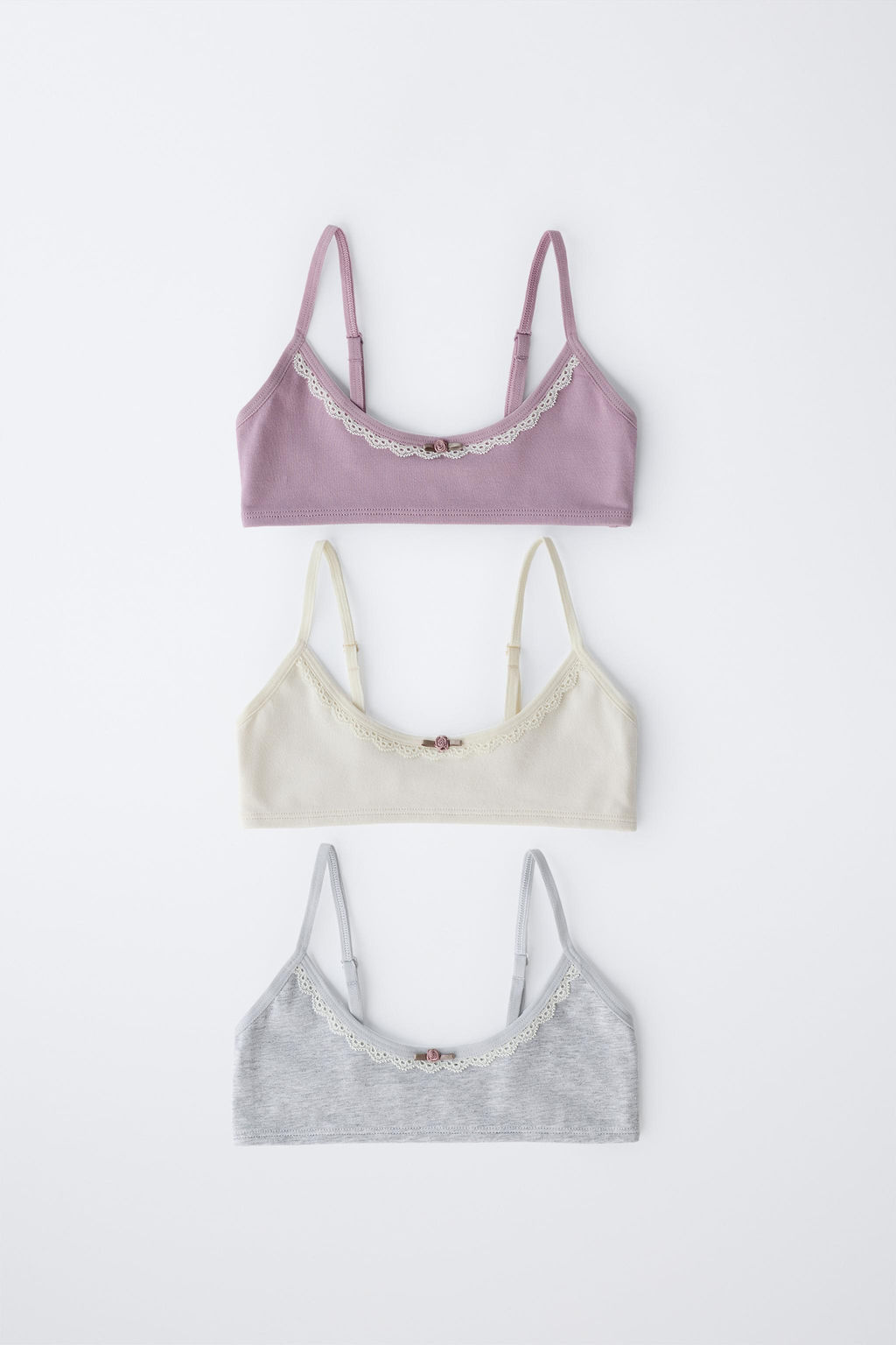 AGES 9-14 / THREE-PACK OF LACE TOPS