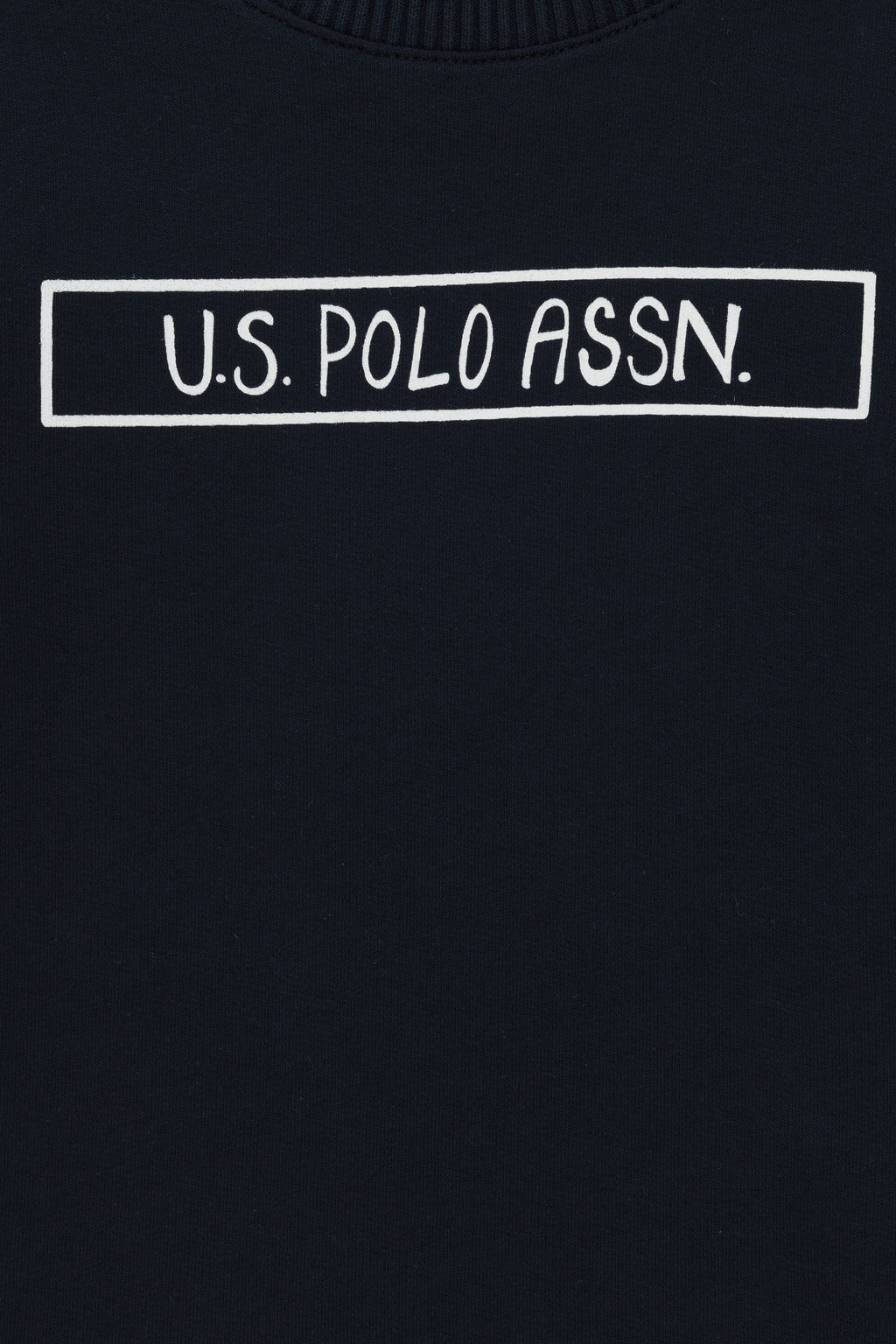 Свитшот U.S. Polo Assn для мальчика хлопок темно-синий  фото 6