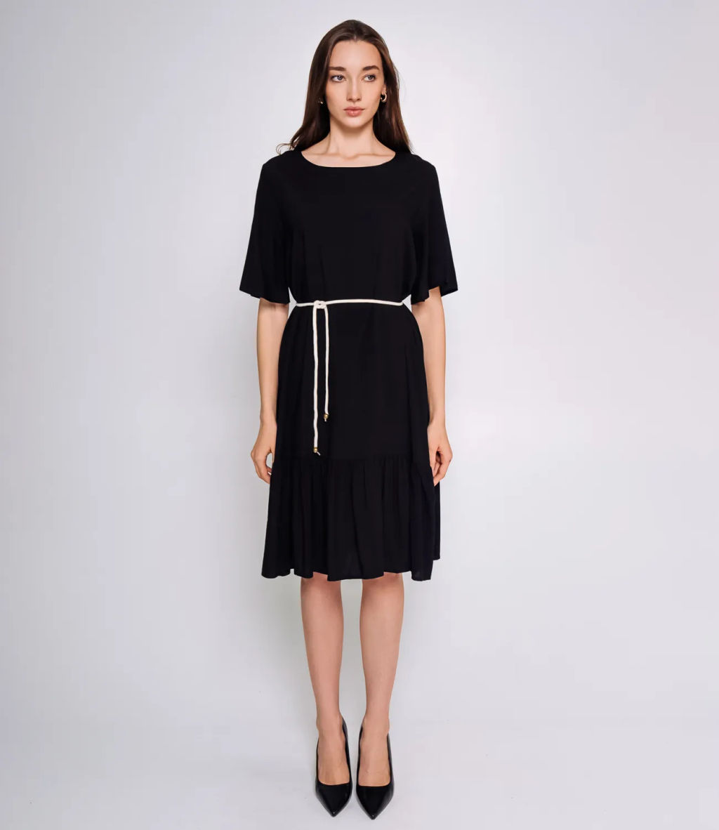 Платье #КТ69012, чёрный