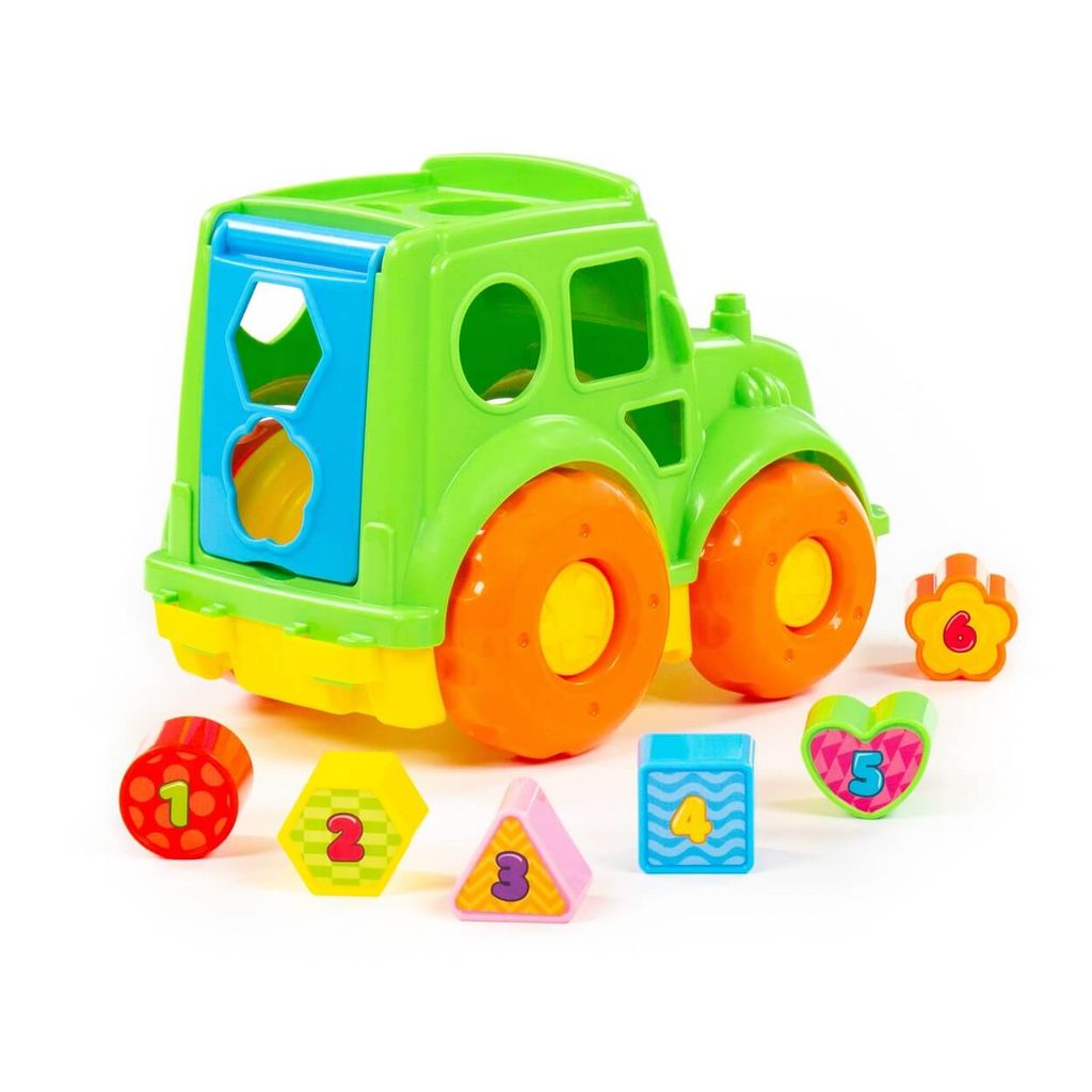 Игрушка развивающая Трактор (в сеточке) - Полесье фото 8