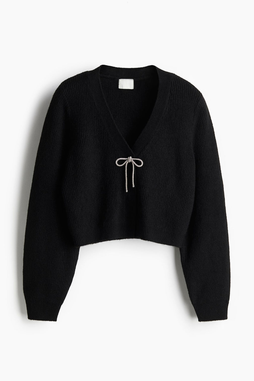 Cardigan en punto de canale con lazo - H&m фото 5