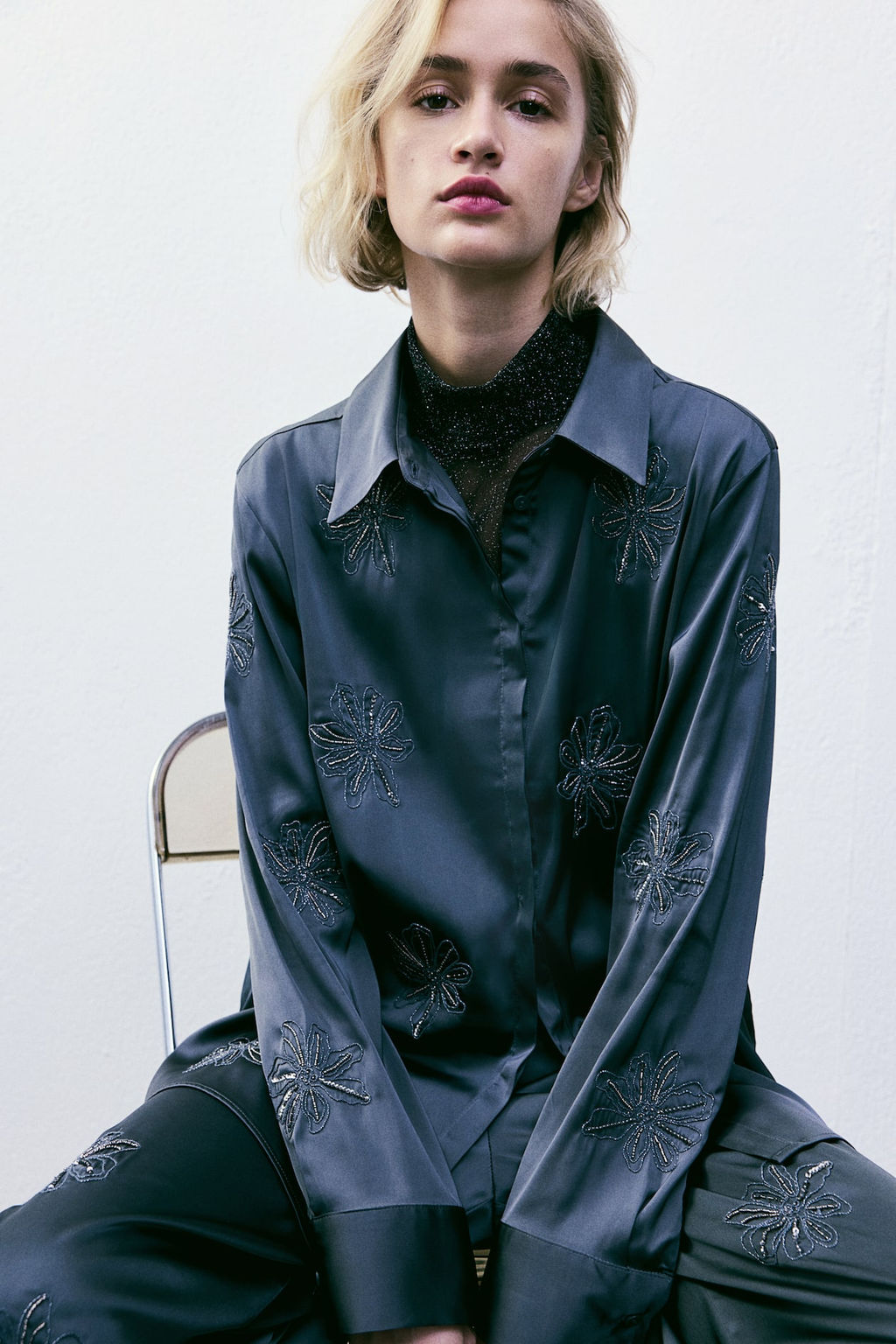 Camisa bordada - H&m фото 2