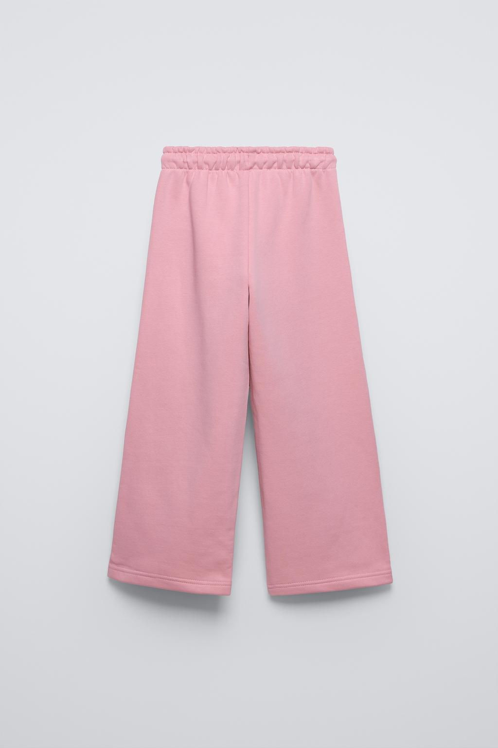 TEXT PRINT WIDE-LEG PLUSH TROUSERS - Zara фото 3