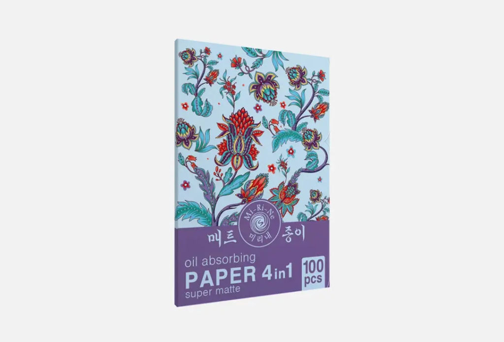 Mi-Ri-Ne Салфетки Матирующие для лица 4в1 SUPER MATTE 100шт (Корея)