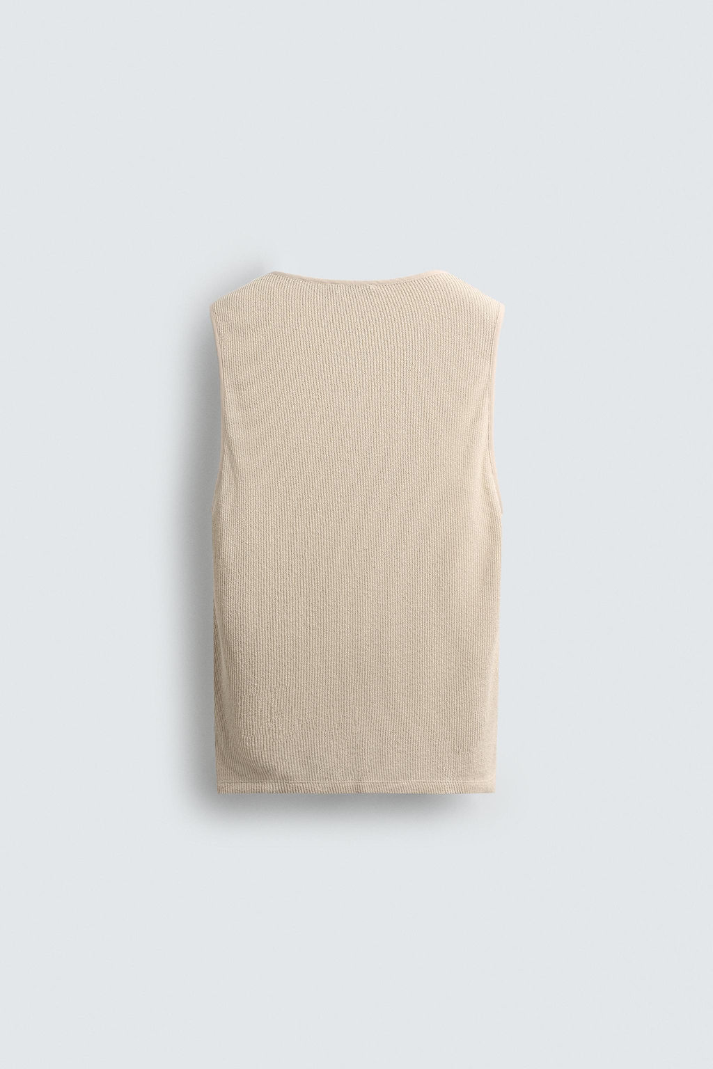 TEXTURED TANK T-SHIRT - Zara фото 8