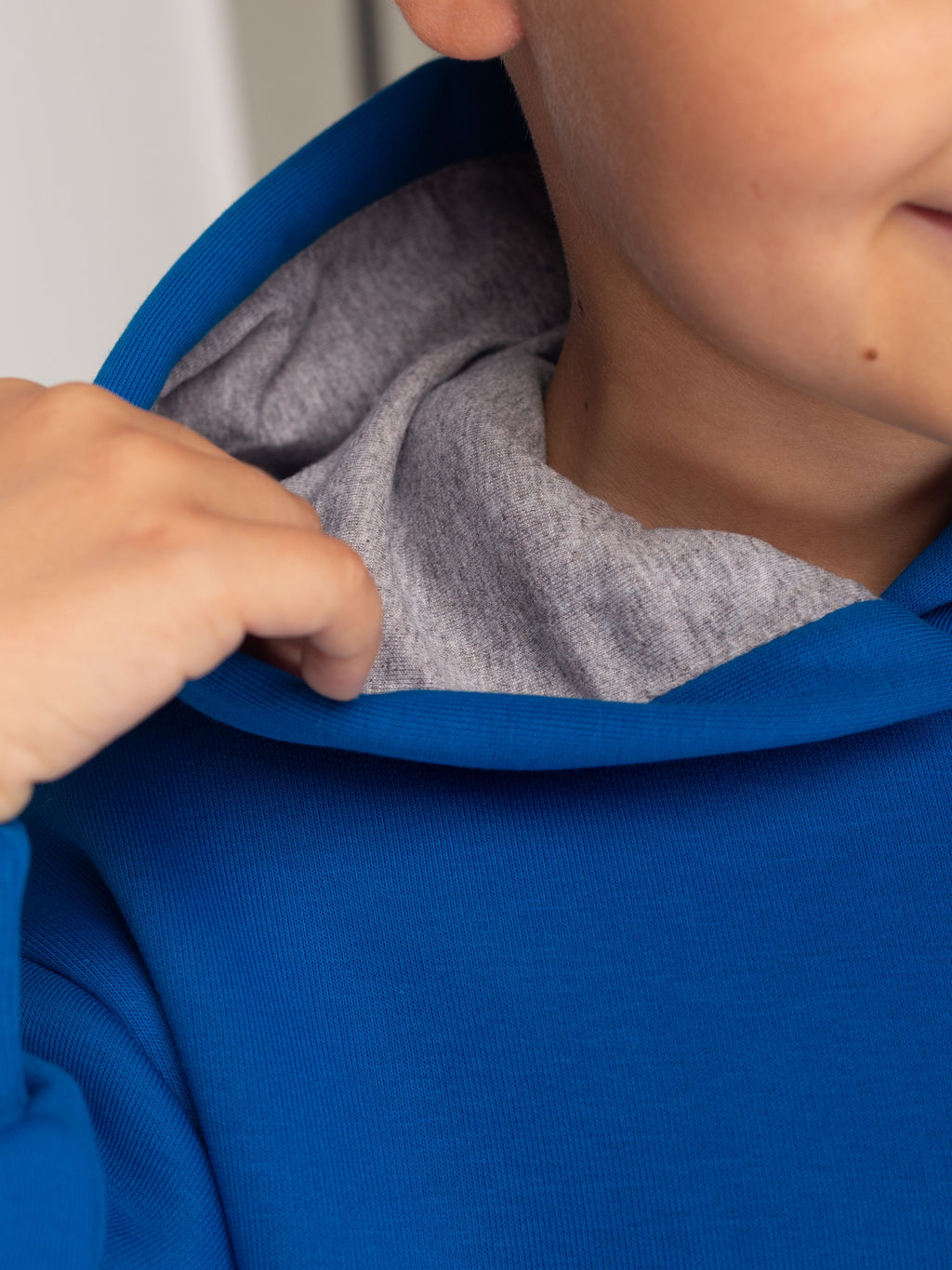 Костюм детский футер 3-х нитка начес пенье Бейби стайл СИНИЙ НЕОН 3 - Domtrik фото 3